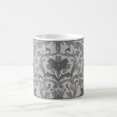 Grey Floral Damask Coffee Mok (Center)