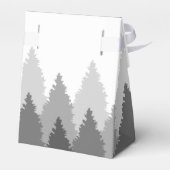 Grey Forest Range Woodland bruiloft Bedankdoosjes (Achterkant)