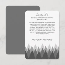 Grey Forest Range Woodland bruiloft detail