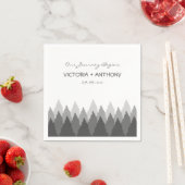 Grey Forest Range Woodland bruiloft Servet (Insitu)