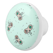 Grey game joystick op blauw keramische knop (Rechts)