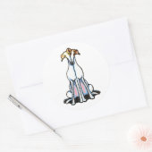 Grey Gathering Ronde Sticker (Envelop)