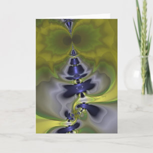 Grey Goblin in Green, Fun Spooky Imp Kaart