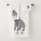 Grey Gorilla Design Monogrammed (En situation)