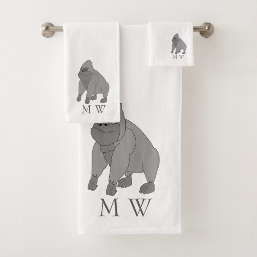 Grey Gorilla Design Monogrammed (En situation)