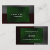 Grey Green Plain Professional Visitekaartje (Voorkant / Achterkant)