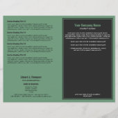 Grey Green Simple Border Brochure (Voorkant)