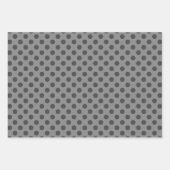 Grey & Grey Multi-Pattern Wrapping Paper Sheets (Voorkant 3)