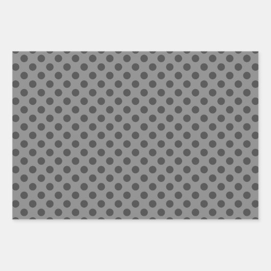 Grey & Grey Multi-Pattern Wrapping Paper Sheets (Voorkant 3)