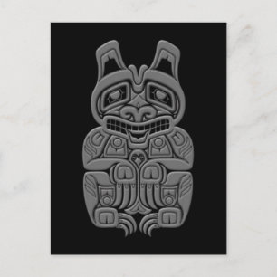 Grey Haida Spirit Beer op Black Briefkaart