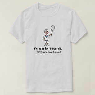 Grey Hair Tennis Hunk T-Shirt