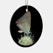 Grey Hairstreak Butterfly Keramisch Ornament (Rechts)