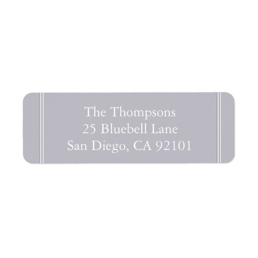 Grey Harbour Mist - Mode Londen voorjaar 2018 Etiket (Voorkant)