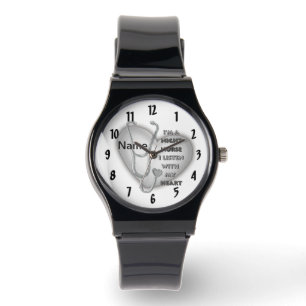Grey Heart Night Nurse Horloge
