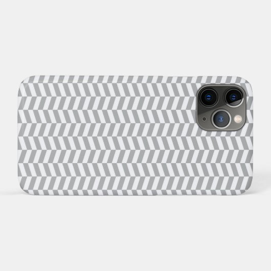 Grey Herringbone Case-Mate iPhone Case (Achterkant (horizontaal))
