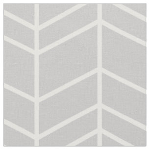 Grey Herringbone Chevron Stof