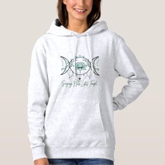 Grey Hoodie, Triple Goddess & Lotus Green Hoodie