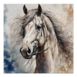 Grey Horse nr. 1 Perfect Poster