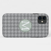 Grey Houndstooth Case-Mate iPhone Case (Achterkant (horizontaal))