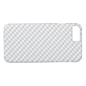 Grey Houndstooth Motif iPhone 7 Coque (Dos (Horizontal))