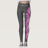 Grey Indiana State Flower Peony Leggings (Voorkant)