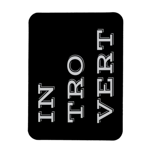 Grey Introvert Flexi Magnet Magneet (Verticaal)