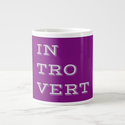 Grey Introvert Spécialité Mug (Devant)