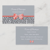Grey Jaguar drukt Boutique af met Coral Ribbon Visitekaartje (Voorkant / Achterkant)
