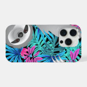 Grey Jungle Sloth in Colorful Jungle Phone Case (Verso Horizontal)