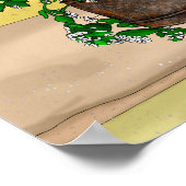 Grey Kitten in Bucket of Catnip Poster (Hoek)