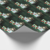 Grey Kitten in de kerstbox Cadeaupapier (Hoek)