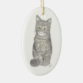 Grey Kitten Ornament (Rechts)