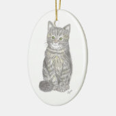 Grey Kitten Ornament (Links)