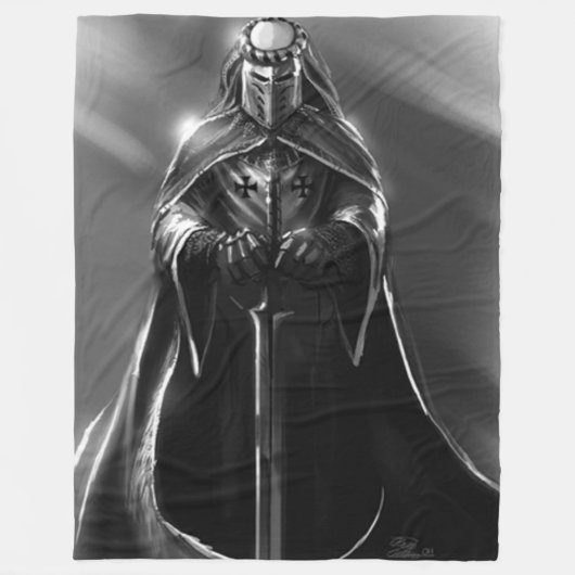 GREY KNIGHT FLEECE DEKEN (Voorkant)