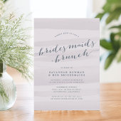 Grey Lilac Bridesmaitres Brunch Invitation