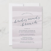 Grey Lilac Bridesmaitres Brunch Invitation (Devant)