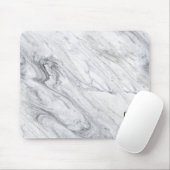 Grey Marble Black, drie Letter-monogram Muismat (Met muis)