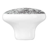 Grey Marble Kijk Keramische Knop (Zijkant)