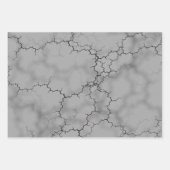 Grey Marble Pattern Vaderdag Inpakpapier Vel (Voorkant)