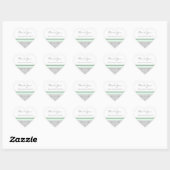 Grey Mint Gingham Dank u bruiloft gunst Labels (Vel)