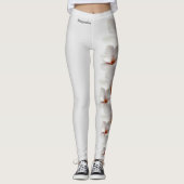 Grey Mississippi Fleur d'État Magnolia Leggings (Devant)