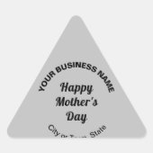 Grey Moederdag Business Triangle Sticker (Voorkant)