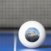 Grey Mountain Peak, Cloudy Blue Sky Pingpongballen (Net)