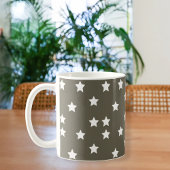 Grey Mug with White Stars