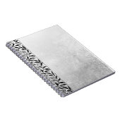 Grey Notebook with Black Accent– Elegant Journal (Côté Droit)