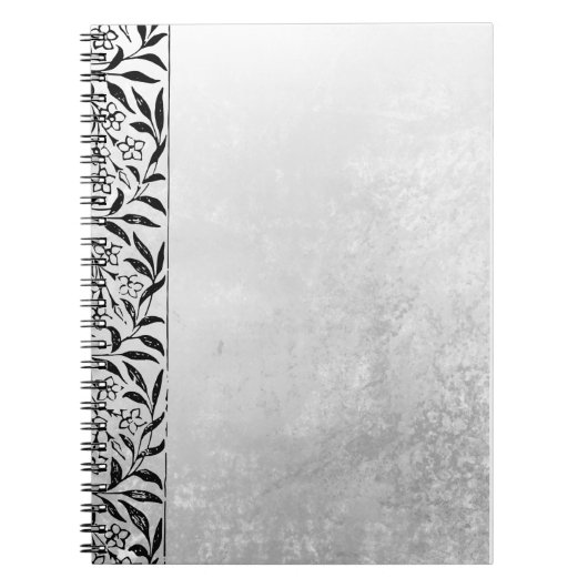 Grey Notebook with Black Accent– Elegant Journal (Devant)