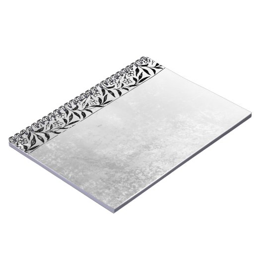 Grey Notebook with Black Accent– Elegant Journal  Notitieboek (Linkerzijde)