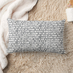 Grey Organic Stippen Markmaking Pattern Kussen