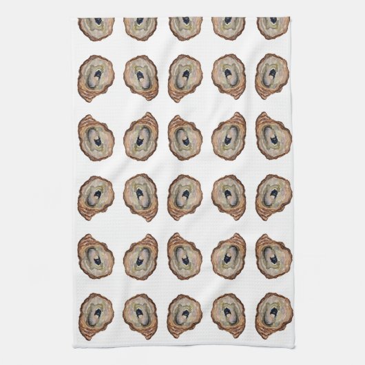 Grey oyster shell tea /Kitchen Towels Theedoek (Verticaal)