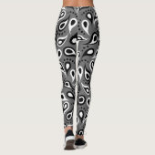 Grey Paisley-leggings Leggings (Achterkant)